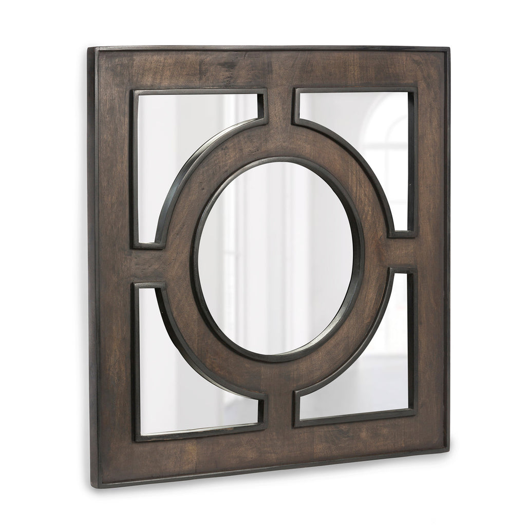 Wooden Portal Square Mirror - Bombay Mercantile