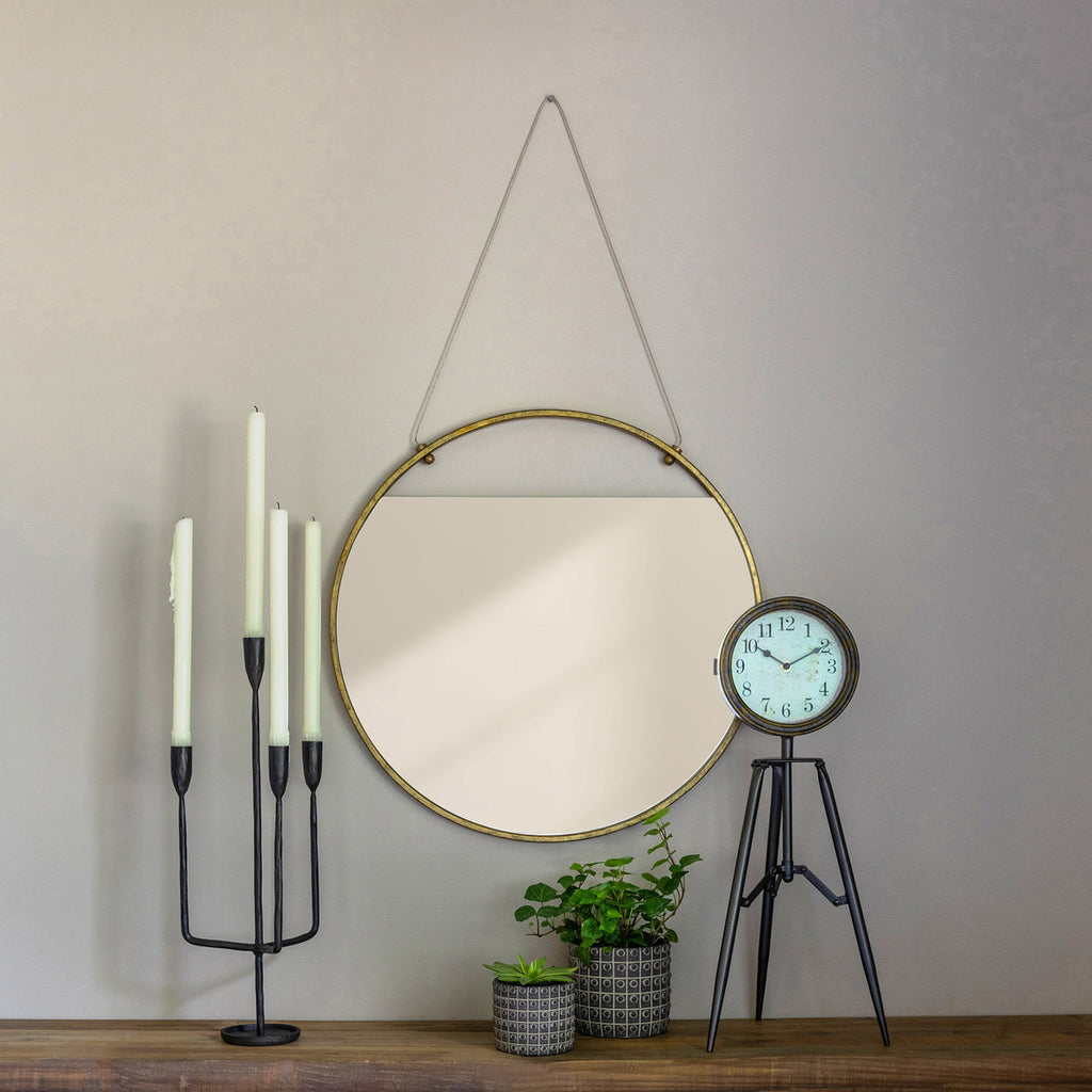 Gable Round Mirror - Bombay Mercantile