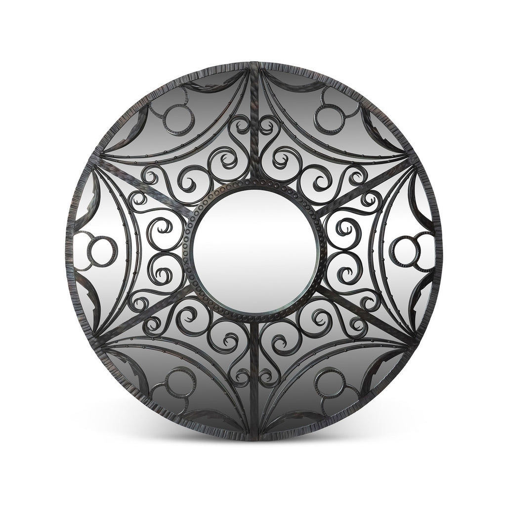 Scroll and Swag Framed Mirror - Bombay Mercantile