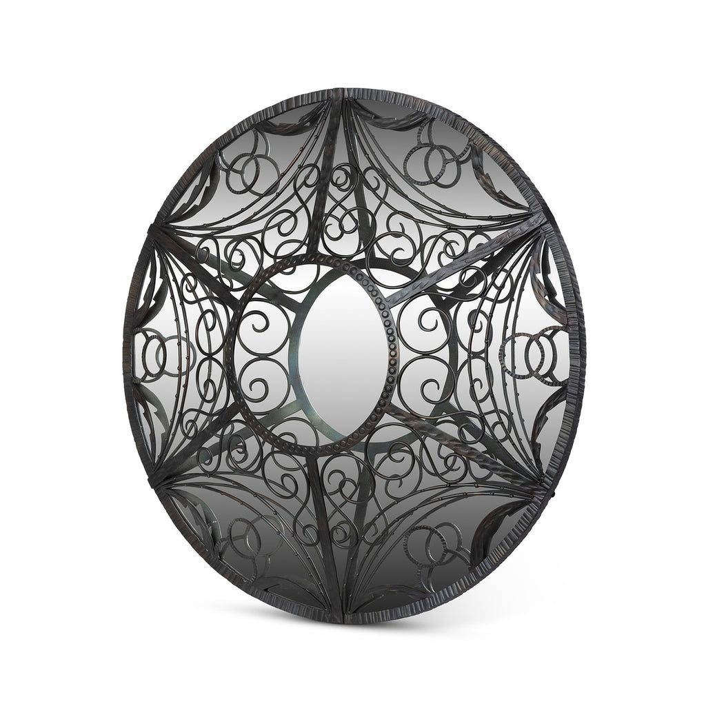 Scroll and Swag Framed Mirror - Bombay Mercantile