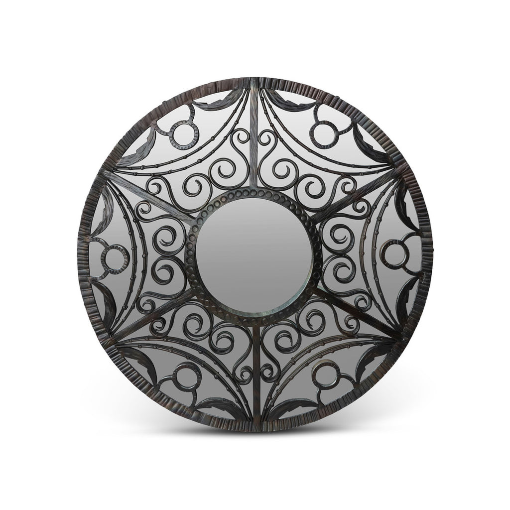 Scroll and Swag Framed Mirror - Bombay Mercantile