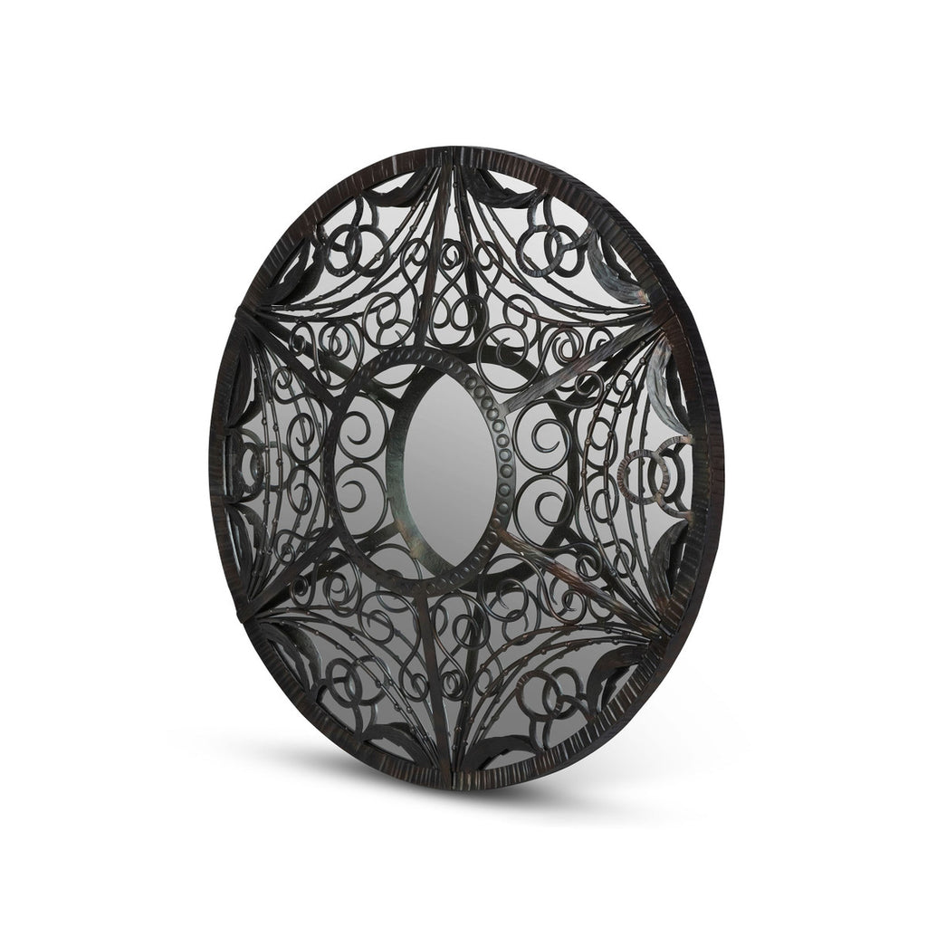 Scroll and Swag Framed Mirror - Bombay Mercantile