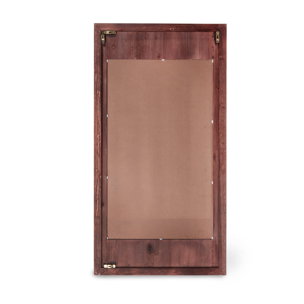 Coquille Carved Wood Mirror - Bombay Mercantile