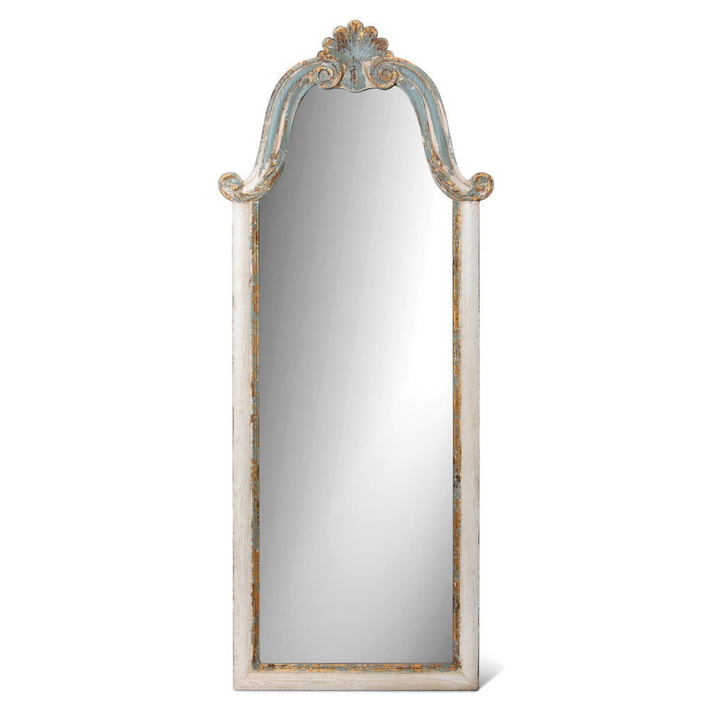 Vestibule Carved Wood Mirror - Bombay Mercantile