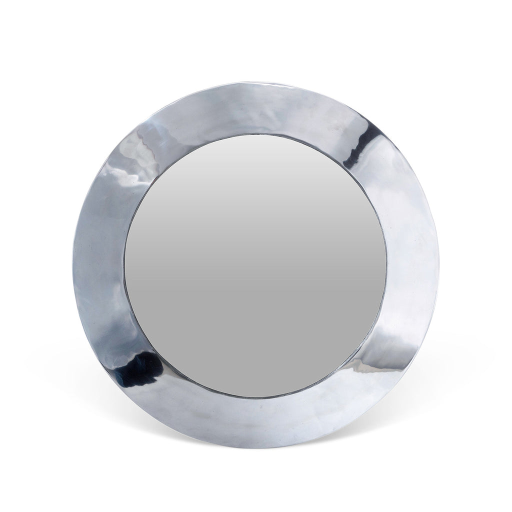 Rubbed Pewter Portal Mirror - Bombay Mercantile