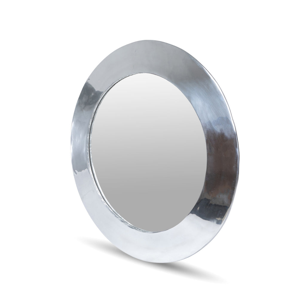 Rubbed Pewter Portal Mirror - Bombay Mercantile