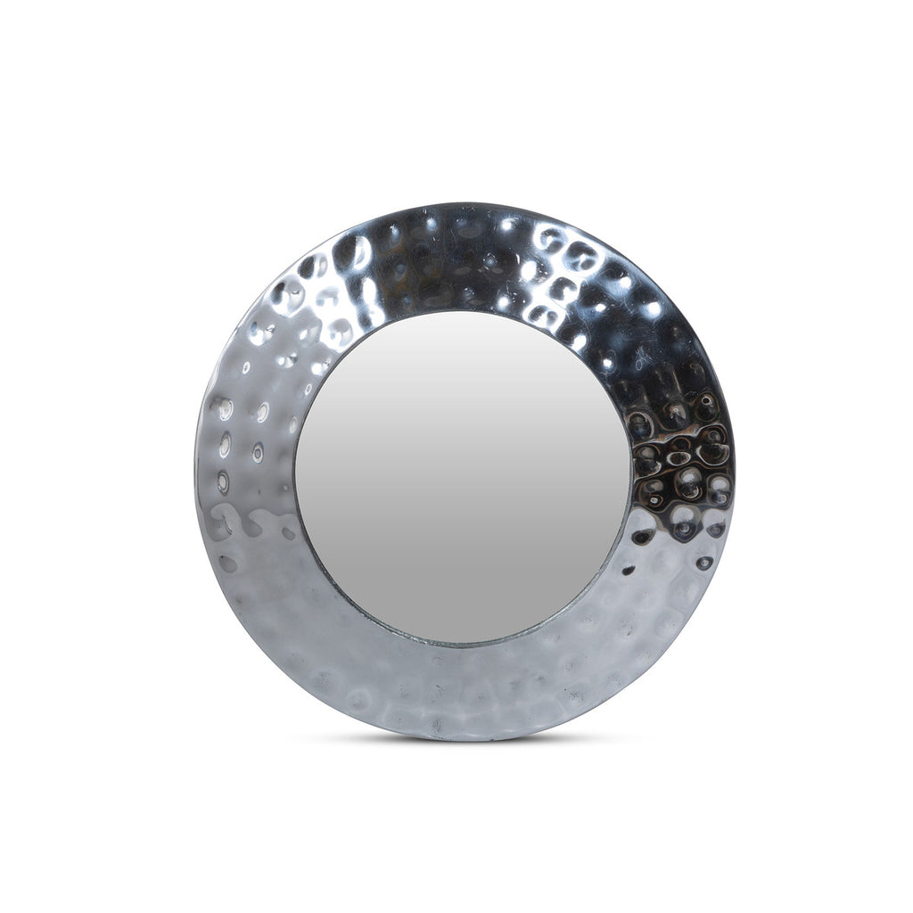 Hammered Pewter Portal Mirror - Bombay Mercantile