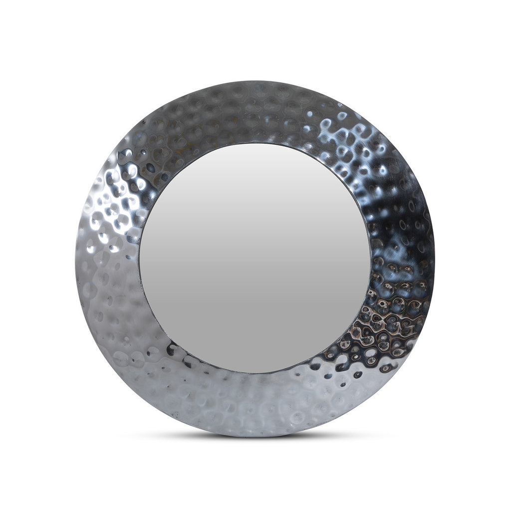 Hammered Pewter Portal Mirror - Bombay Mercantile