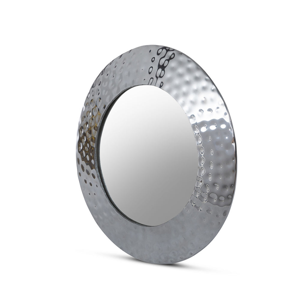 Hammered Pewter Portal Mirror - Bombay Mercantile
