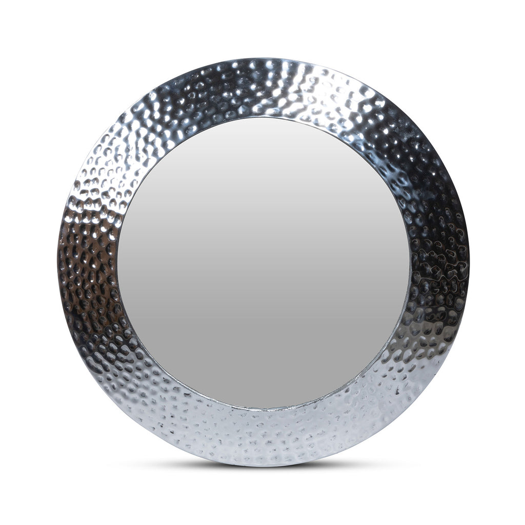Hammered Pewter Portal Mirror - Bombay Mercantile