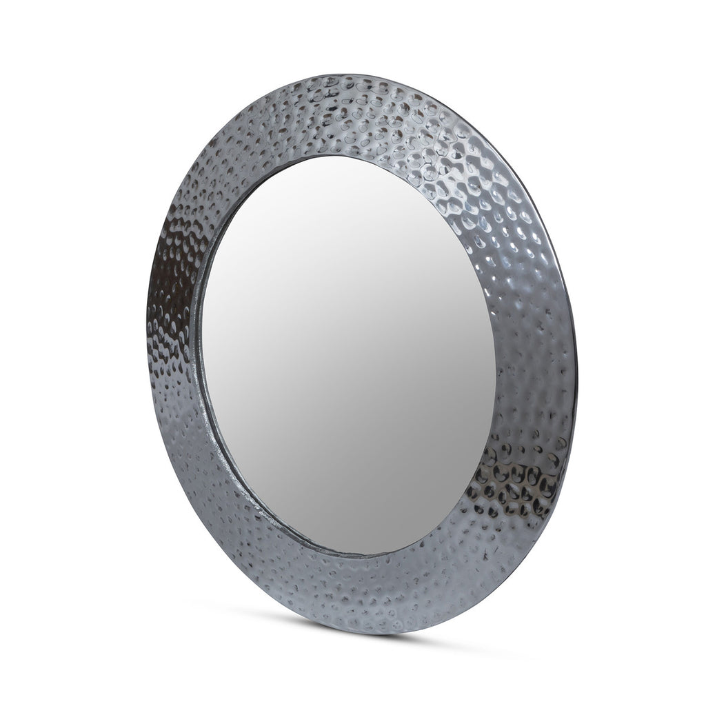 Hammered Pewter Portal Mirror - Bombay Mercantile
