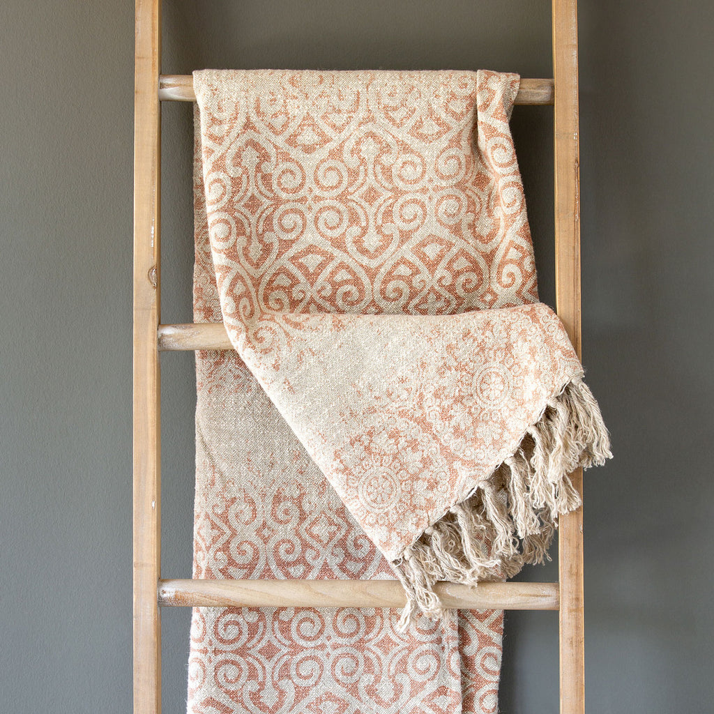 Vintage Printed Linen Throw - The Nifty Decor