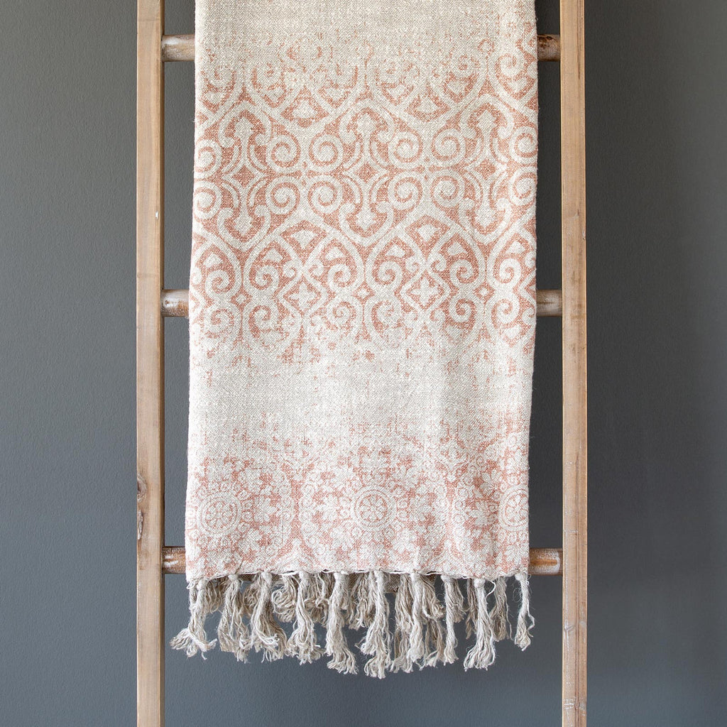 Vintage Printed Linen Throw - The Nifty Decor