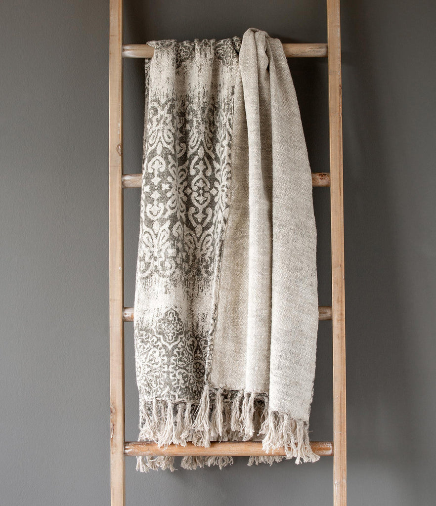 Vintage Printed Linen Throw - The Nifty Decor