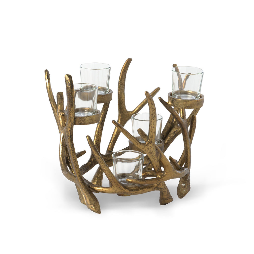 Antler Cast Aluminum Centerpiece x 5 - Bombay Mercantile