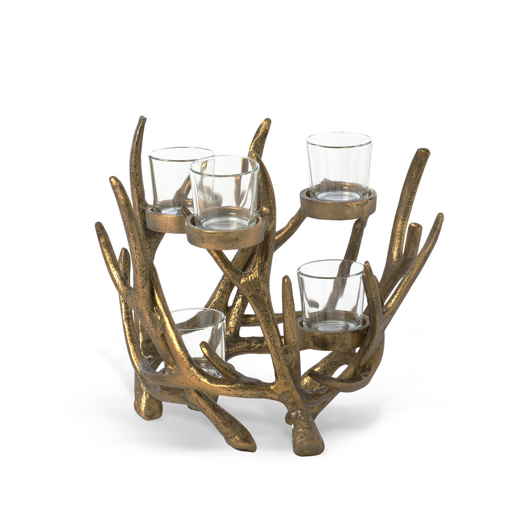 Antler Cast Aluminum Centerpiece x 5 - Bombay Mercantile