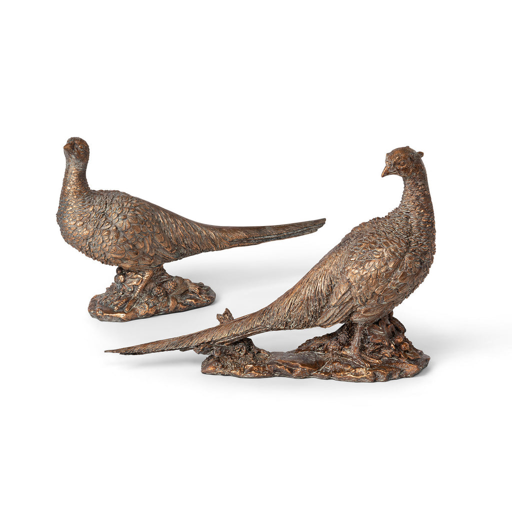 Bronze Pheasants, 2 Assorted Styles - Bombay Mercantile
