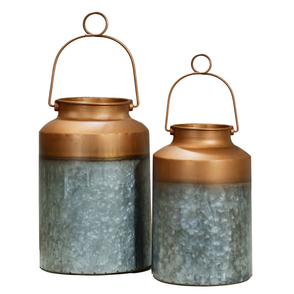 Metal canister, set of 2 - Bombay Mercantile