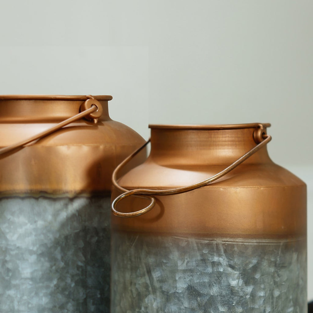 Metal canister, set of 2 - Bombay Mercantile