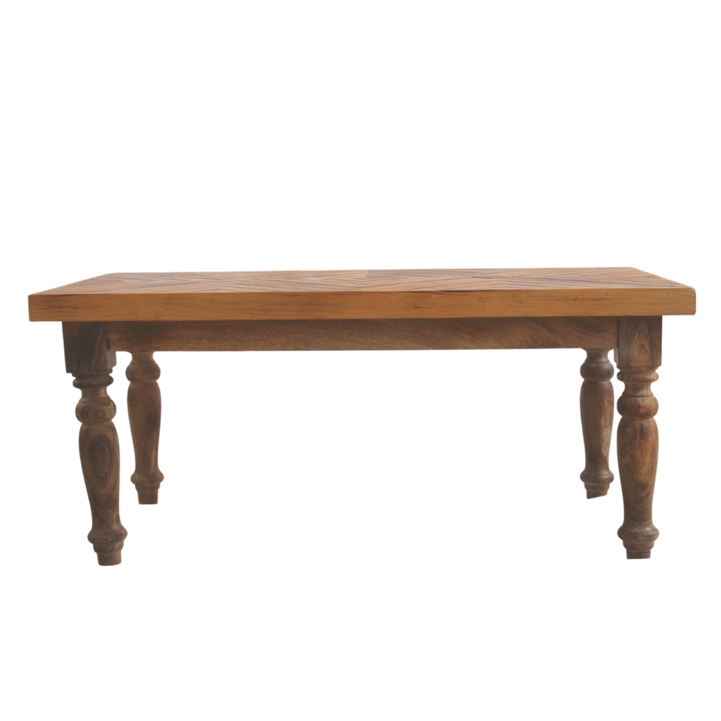 Pine Wood Coffee Table - Bombay Mercantile