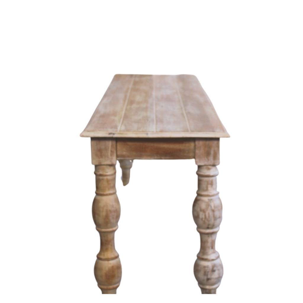 Pine Wood Console Table - Bombay Mercantile