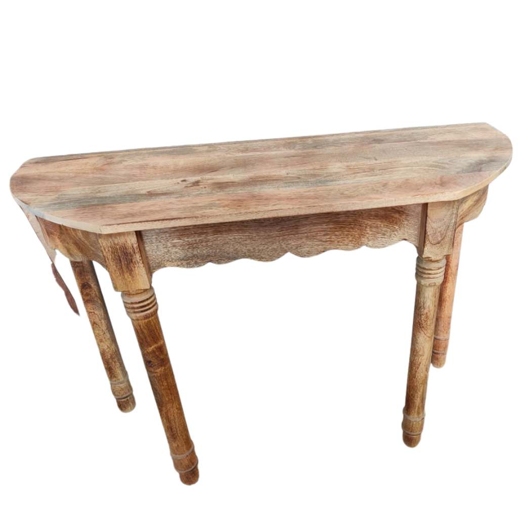 Wood Entryway Console Table - Bombay Mercantile