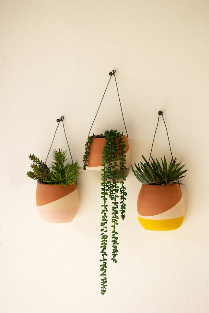 Wall pocket planters, set of 3 - The Nifty Decor