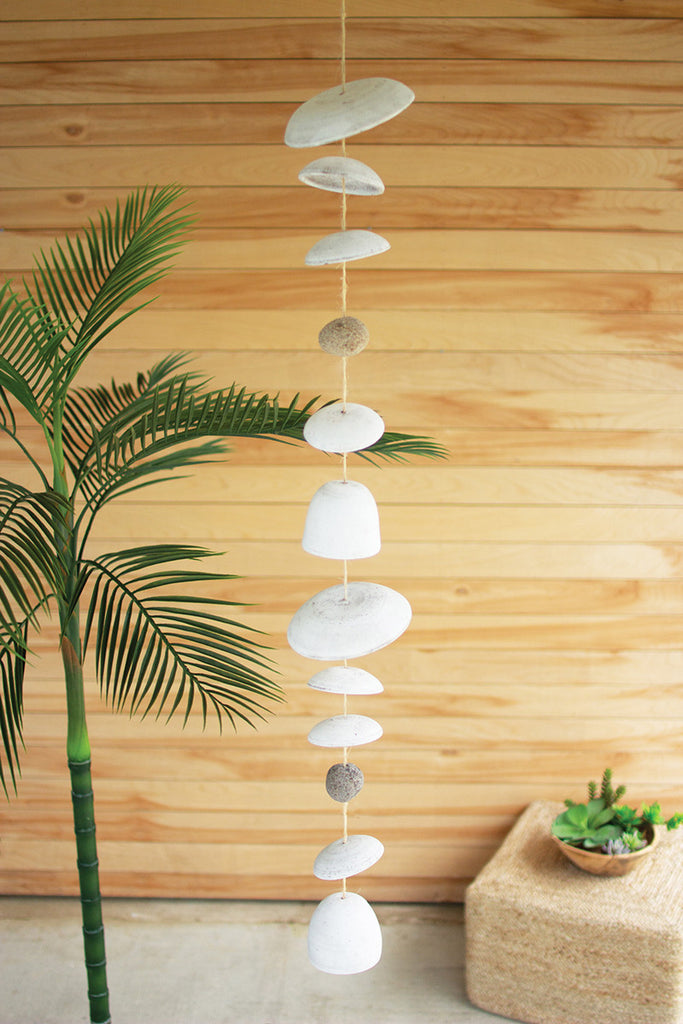 Moon chimes with rock detail - The Nifty Decor