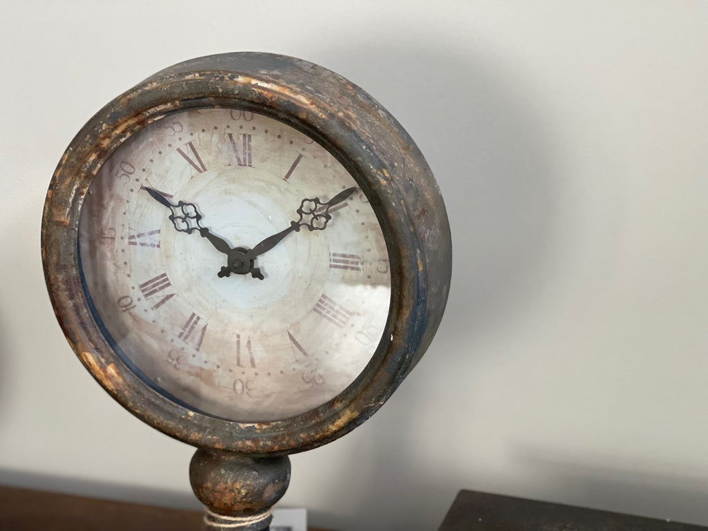 Antique Scale Counter Clock - Bombay Mercantile