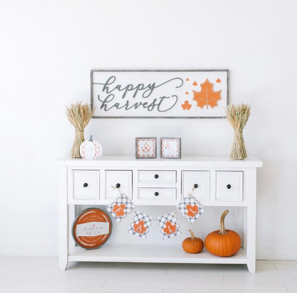 Reversible Wood Halloween and Harvest Sign - The Nifty Decor