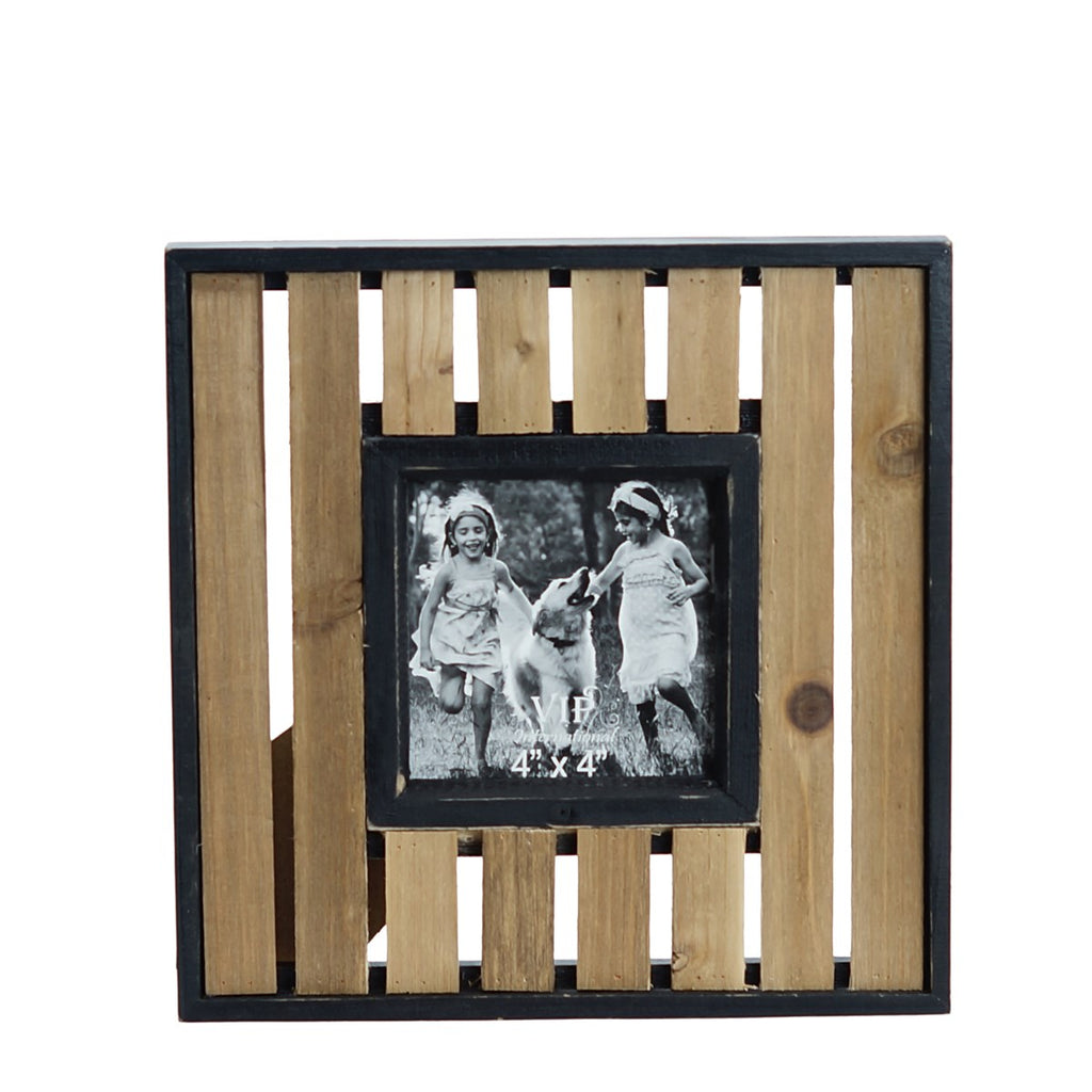 Natural wood photo picture frame - Bombay Mercantile