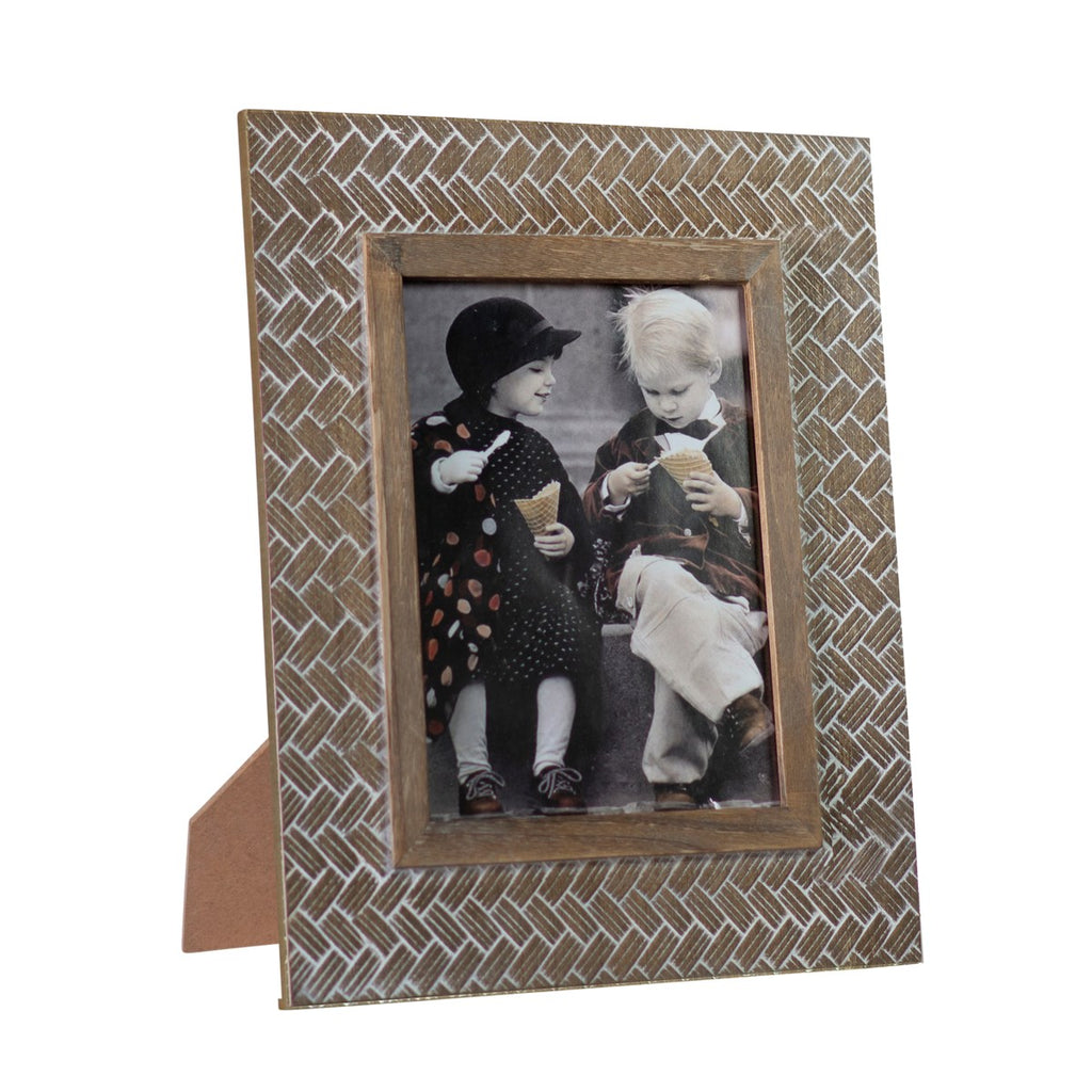 Natural wood photo picture frame 8x10 - Bombay Mercantile