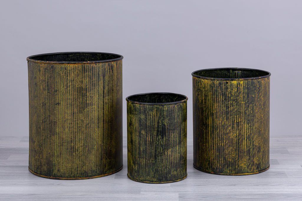 Set of 3 Round Planters - Bombay Mercantile