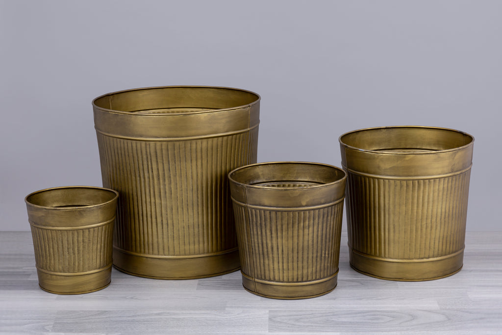 Set of 4 Round Planter - Bombay Mercantile
