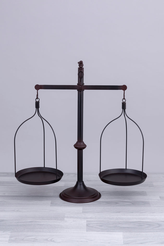 Decorative Iron pair of Scales - Bombay Mercantile