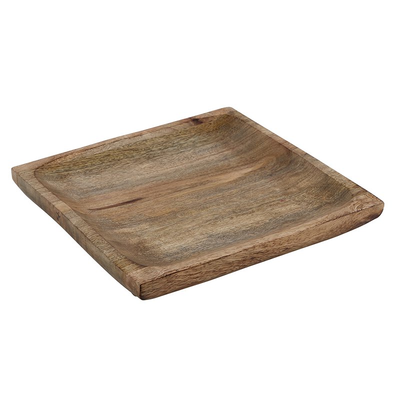 Square Tray - Wooden - Bombay Mercantile