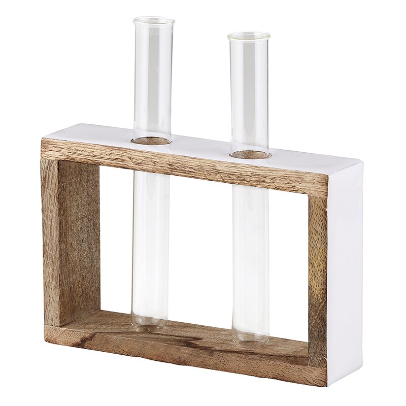 Test Tube Flower Holder - Double - Bombay Mercantile