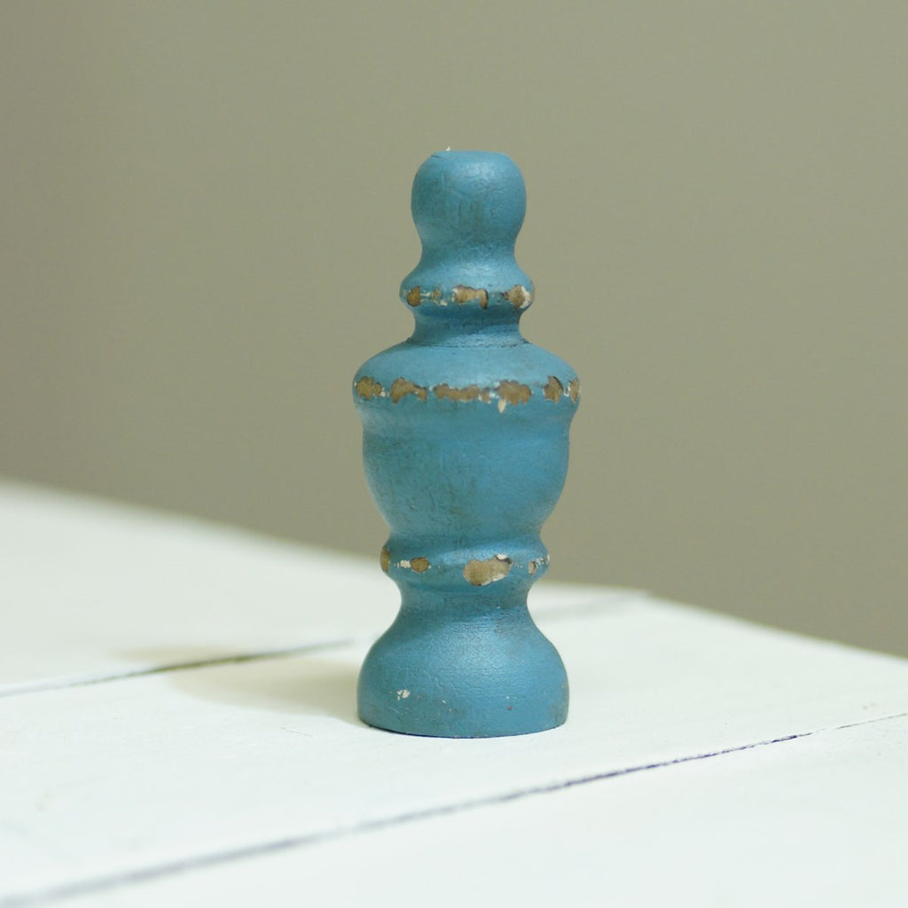 Wood knobs set of 3 with distressed finish - Bombay Mercantile