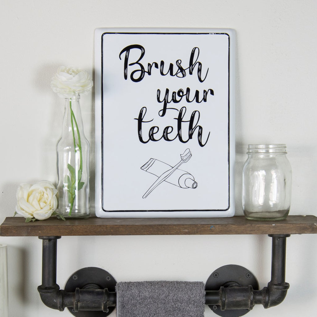Metal sign" Brush" - Bombay Mercantile