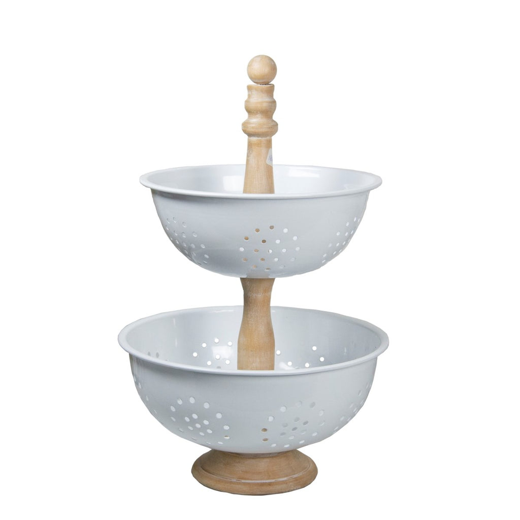 Metal 2 tiered Colander - Bombay Mercantile