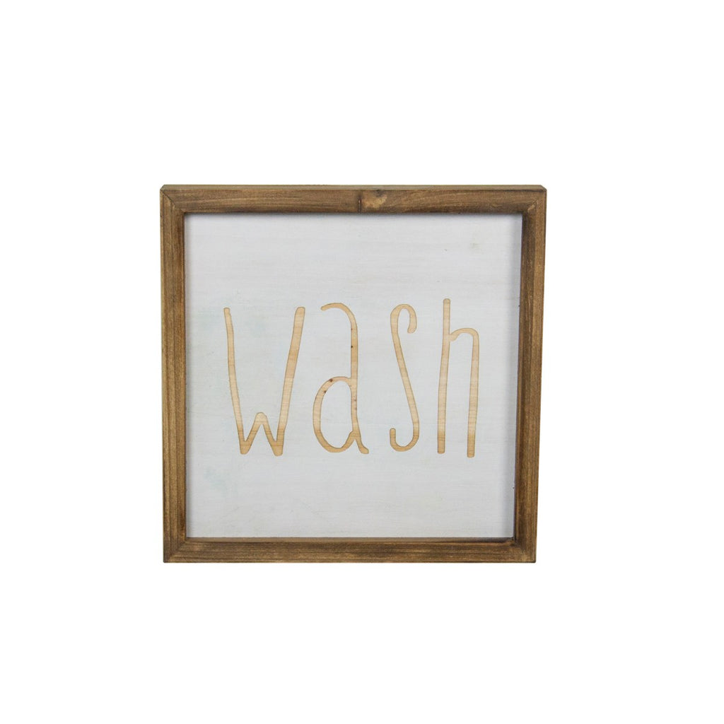 "Wash" Wood sign - Bombay Mercantile