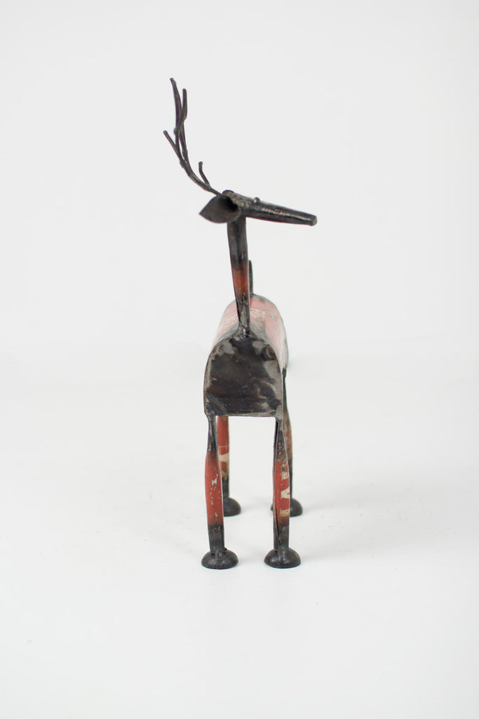 Recycled metal red deer - The Nifty Decor
