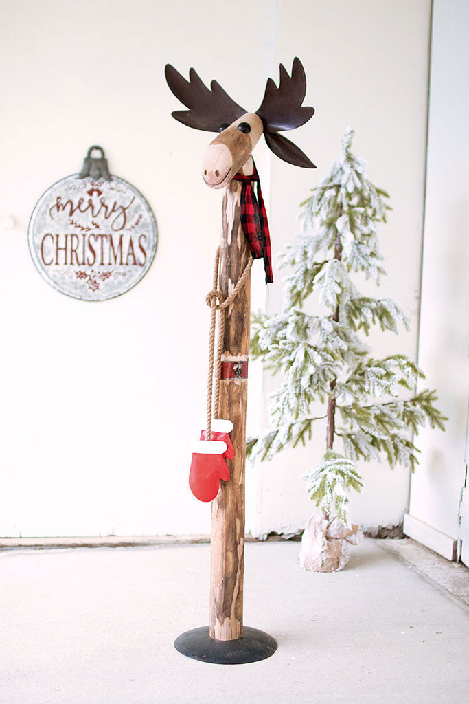 Wood and iron moose - The Nifty Decor