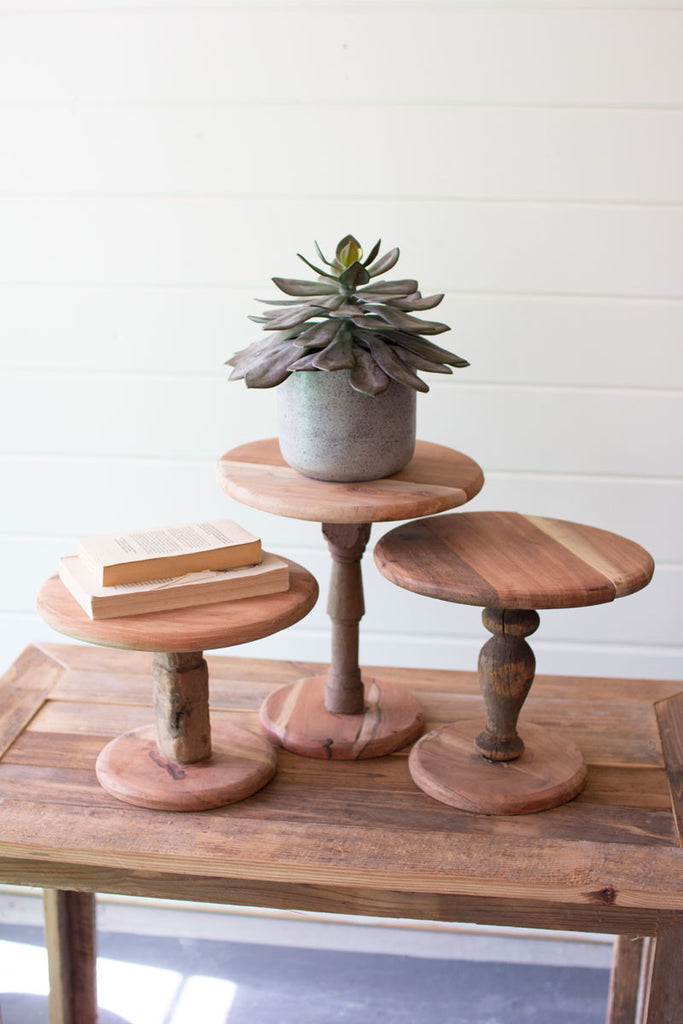 Recycled stands, set of 3 - The Nifty Decor