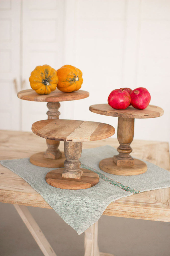 Recycled stands, set of 3 - The Nifty Decor