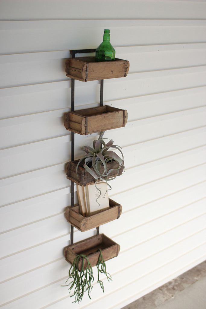 Five brick mold wall rack - The Nifty Decor