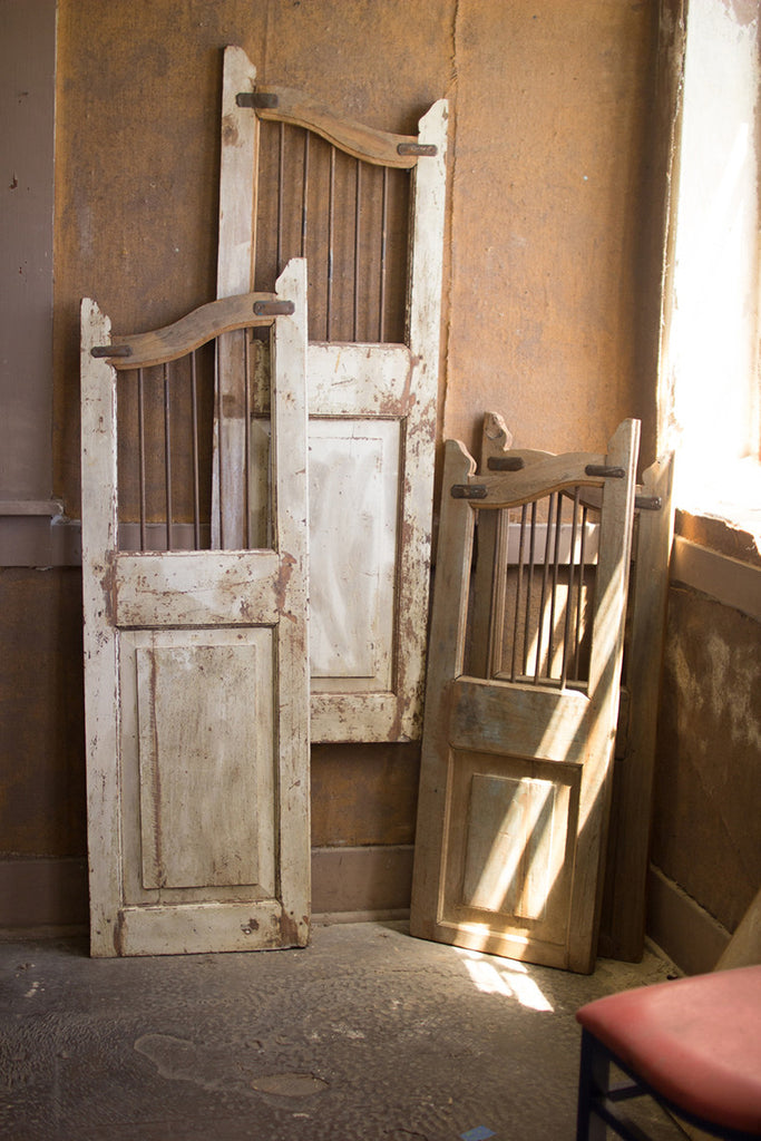 Wood and iron saloon doors, Set of 2 - The Nifty Decor