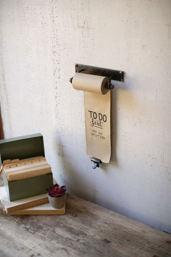 Note roll with brass clip - The Nifty Decor