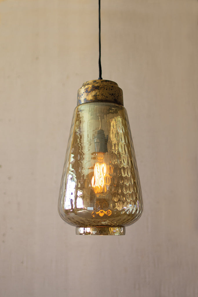 Smoke luster glass pendant light - The Nifty Decor