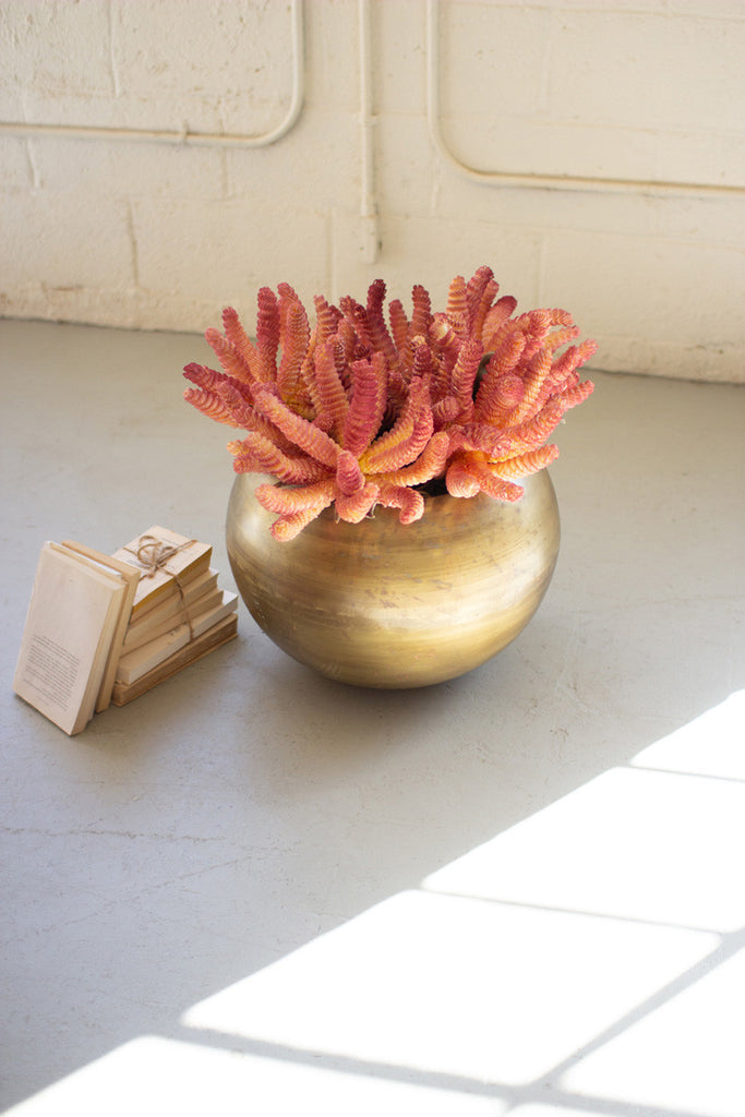 Antique brass planter - The Nifty Decor